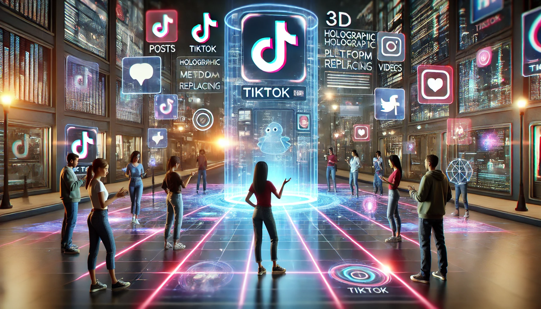 TikTok Replaced by Holographic Social Media Platform: The Dawn of a New Digital Era